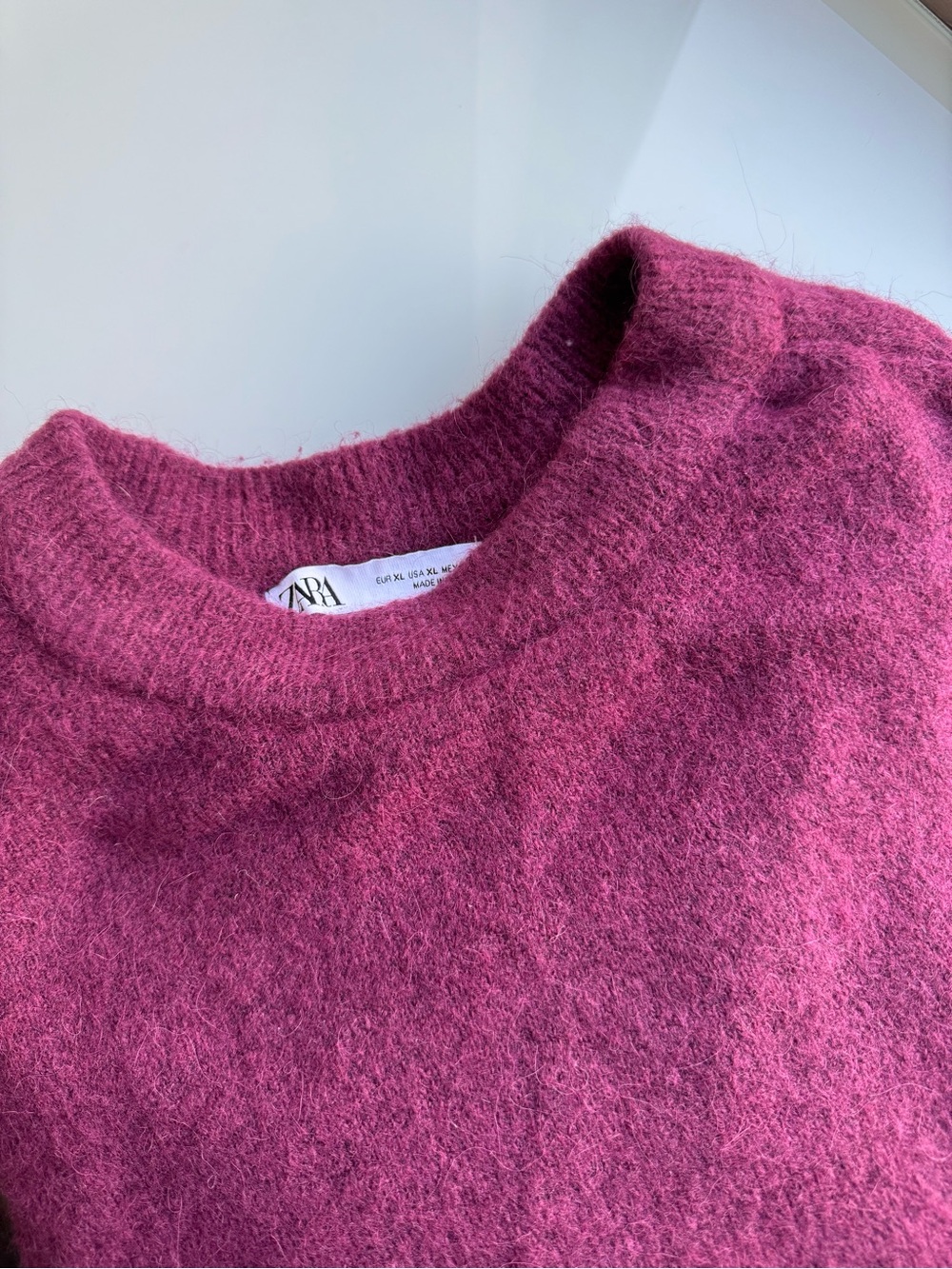 Zara Wool and Alpaca Plain Sweater (XL)